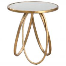  24410 - Uttermost Montrez Gold Side Table